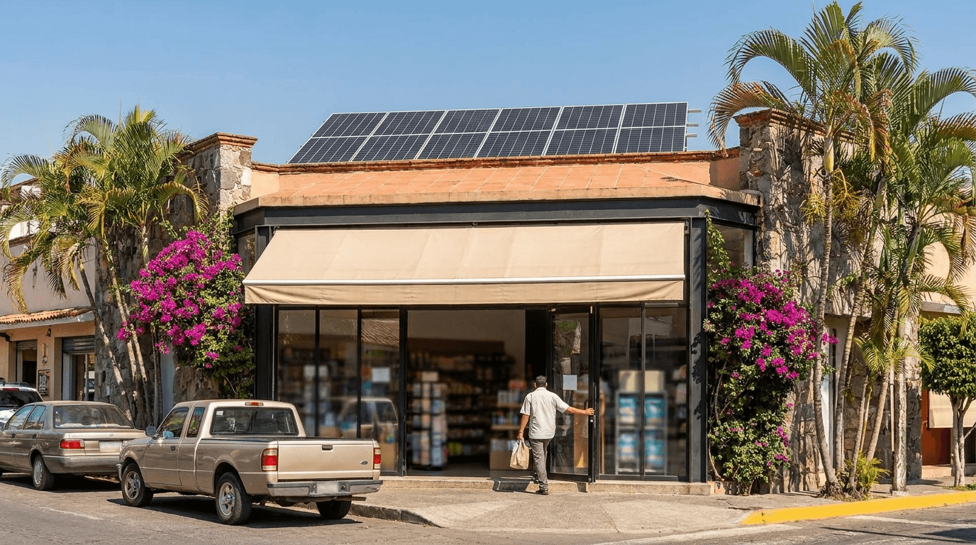 Paneles solares para negocios